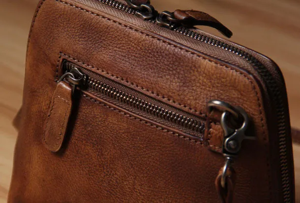 Handmade Leather phone purse shoulder bag for women leather crossbody bag