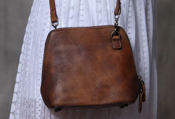 Handmade Leather phone purse shoulder bag for women leather crossbody bag