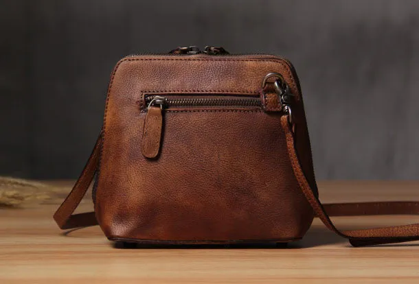 Handmade Leather phone purse shoulder bag for women leather crossbody bag