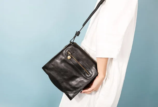 Handmade Leather Purse Messenger Bag Crossbody Bag Shoulder Bag Purse For Women