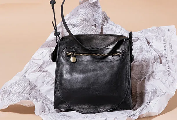 Handmade Leather Purse Messenger Bag Crossbody Bag Shoulder Bag Purse For Women