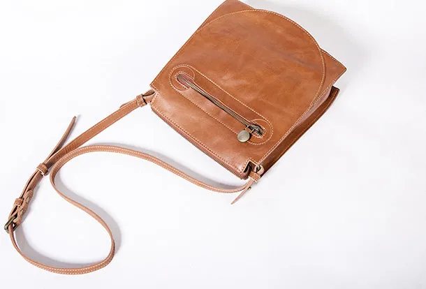 Handmade Leather Purse Messenger Bag Crossbody Bag Shoulder Bag Purse For Women