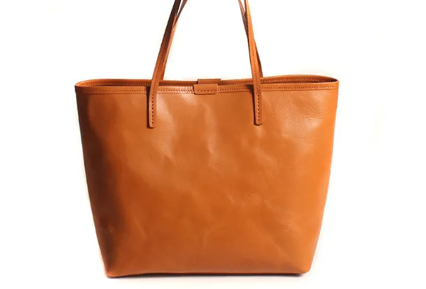 Handmade Leather Tote Purse Bucket Bag Handbag Shoulder Bag Large for Women Leather Shopper Bag
