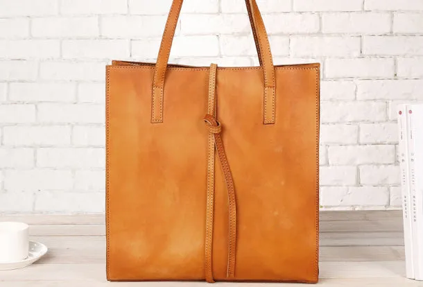Handmade Leather Vintage Womens Tote Bag Purse Shoulder Bag for Women