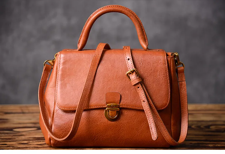 Handmade Leather Women Vintage Handbag Shoulder Bag For Women