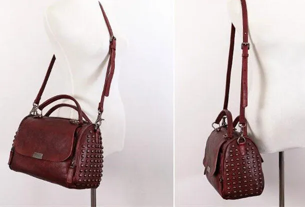Handmade Leather womens handbag purse shoulder bag for women leather shopper bag
