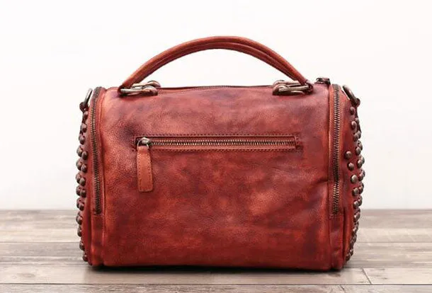 Handmade Leather womens handbag purse shoulder bag for women leather shopper bag