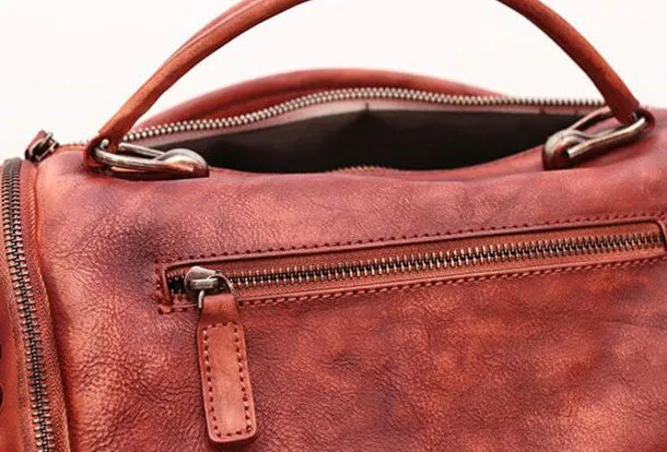 Handmade Leather womens handbag purse shoulder bag for women leather shopper bag