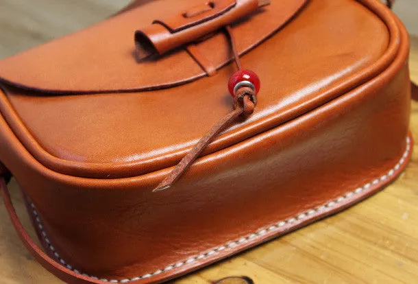 Handmade shoulder bag Genuine vintage rustic leather crossbody Shoulder Bag for women