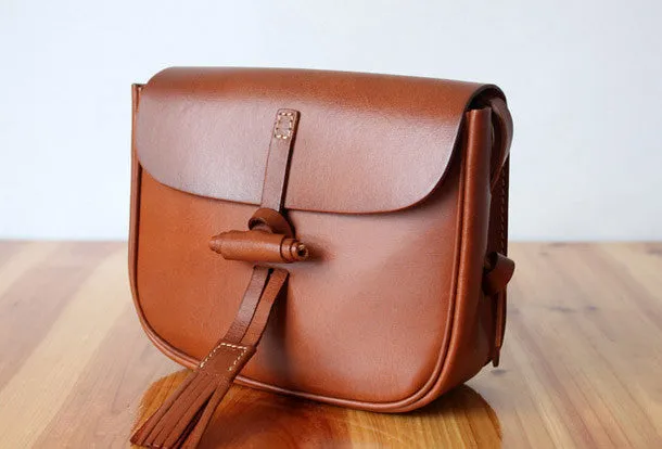 Handmade shoulder bag Genuine vintage rustic leather crossbody Shoulder Bag for women