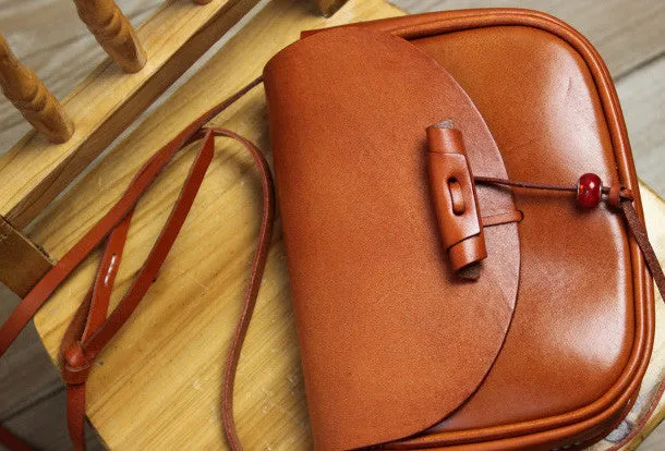 Handmade shoulder bag Genuine vintage rustic leather crossbody Shoulder Bag for women