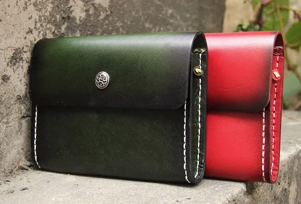 Handmade vintage leather phone cute small crossbody Shoulder Bag for girl women