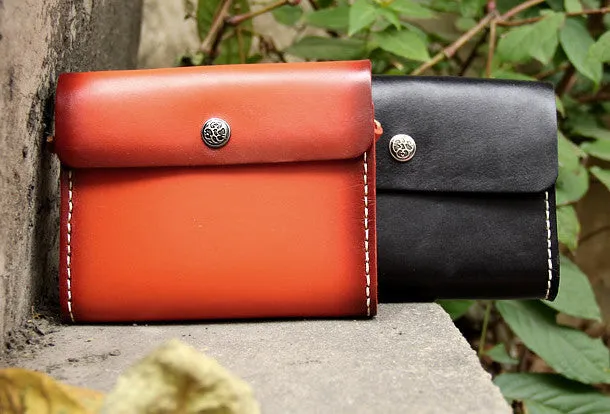 Handmade vintage leather phone cute small crossbody Shoulder Bag for girl women