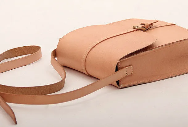 Handmade vintage leather saddle messenger crossbody Shoulder Bag for women