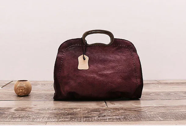 Handmade Vintage Leather Women Handbag Shoulder Bag Purse for Women