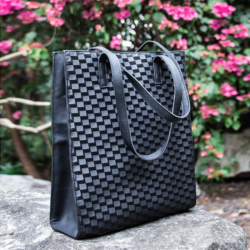 Handmade vintage womens leather tote bags shoulder bag for women