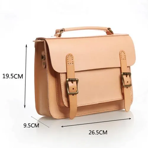 Handmade Womens Tan Leather Satchel Shoulder Bag Cambridge Structured Satchel Handbag Purse for Men