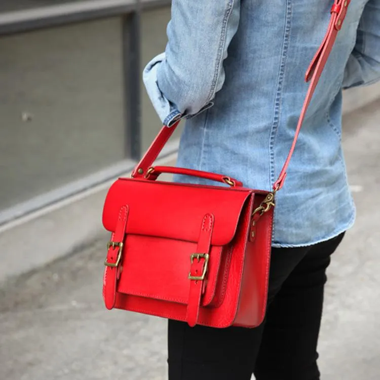 Handmade Womens Tan Leather Satchel Shoulder Bag Cambridge Structured Satchel Handbag Purse for Men