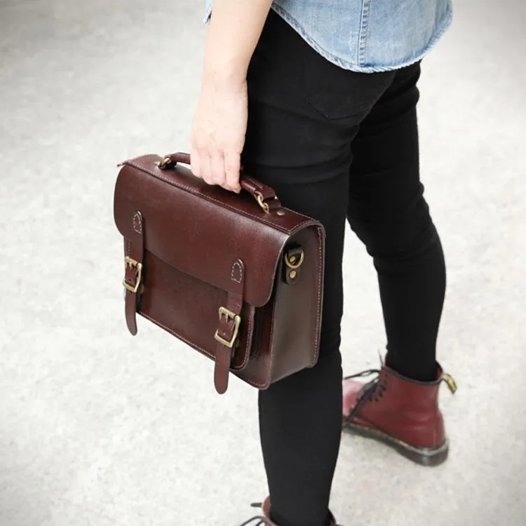 Handmade Womens Tan Leather Satchel Shoulder Bag Cambridge Structured Satchel Handbag Purse for Men