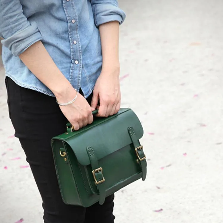 Handmade Womens Tan Leather Satchel Shoulder Bag Cambridge Structured Satchel Handbag Purse for Men