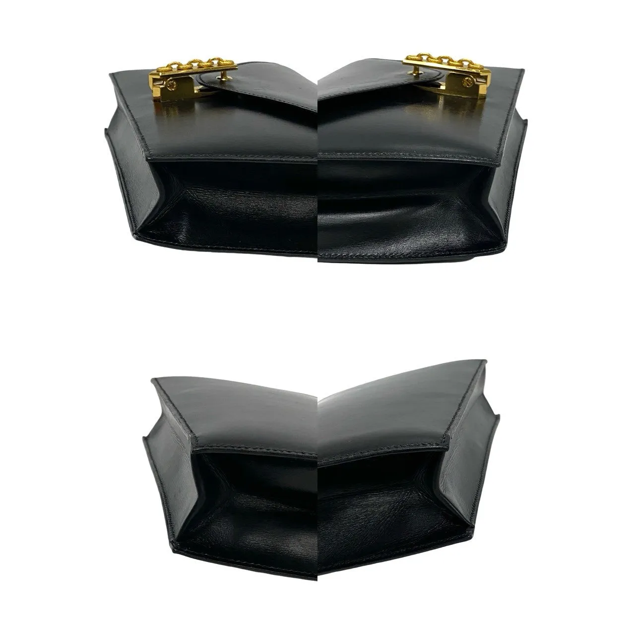 HERMES Shoulder Bag Box scarf black Alcazar Women Used