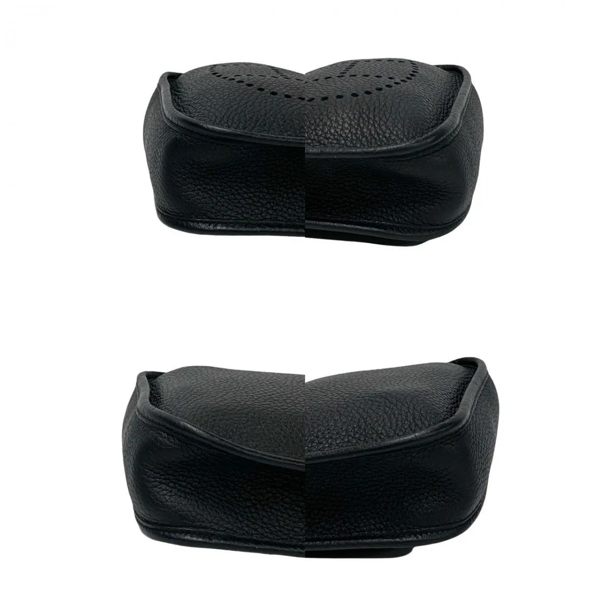 HERMES Shoulder Bag Taurillon Clemence black Evelyn TPM