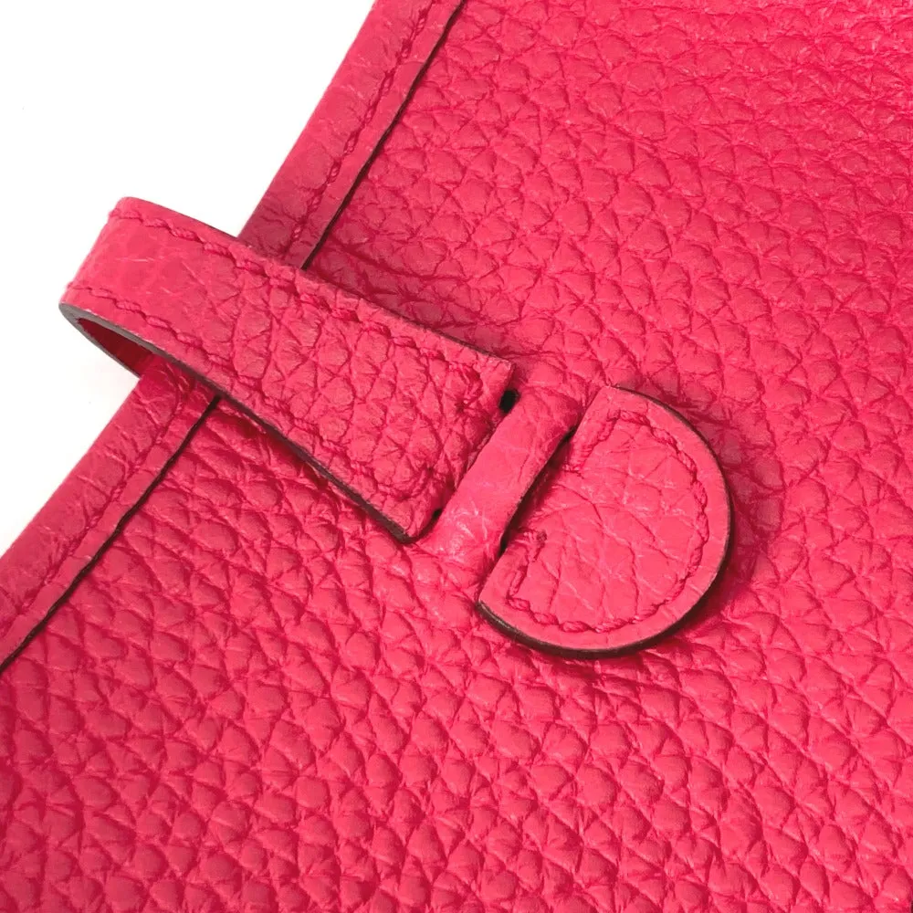 HERMES Shoulder Bag Taurillon Clemence pink Crossbody pochette Evelyn TPM 16 Women Used