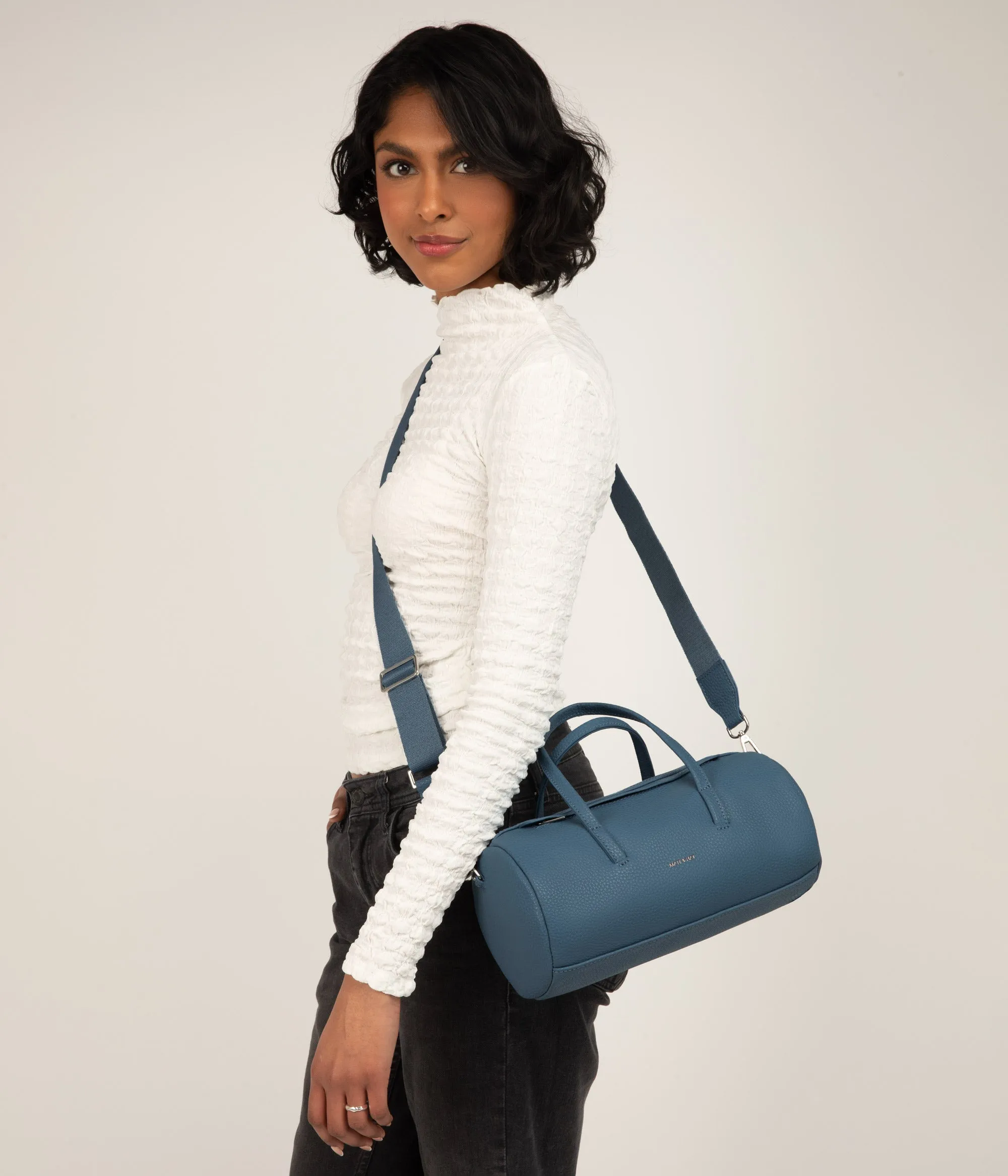INES Vegan Barrel Bag - Purity