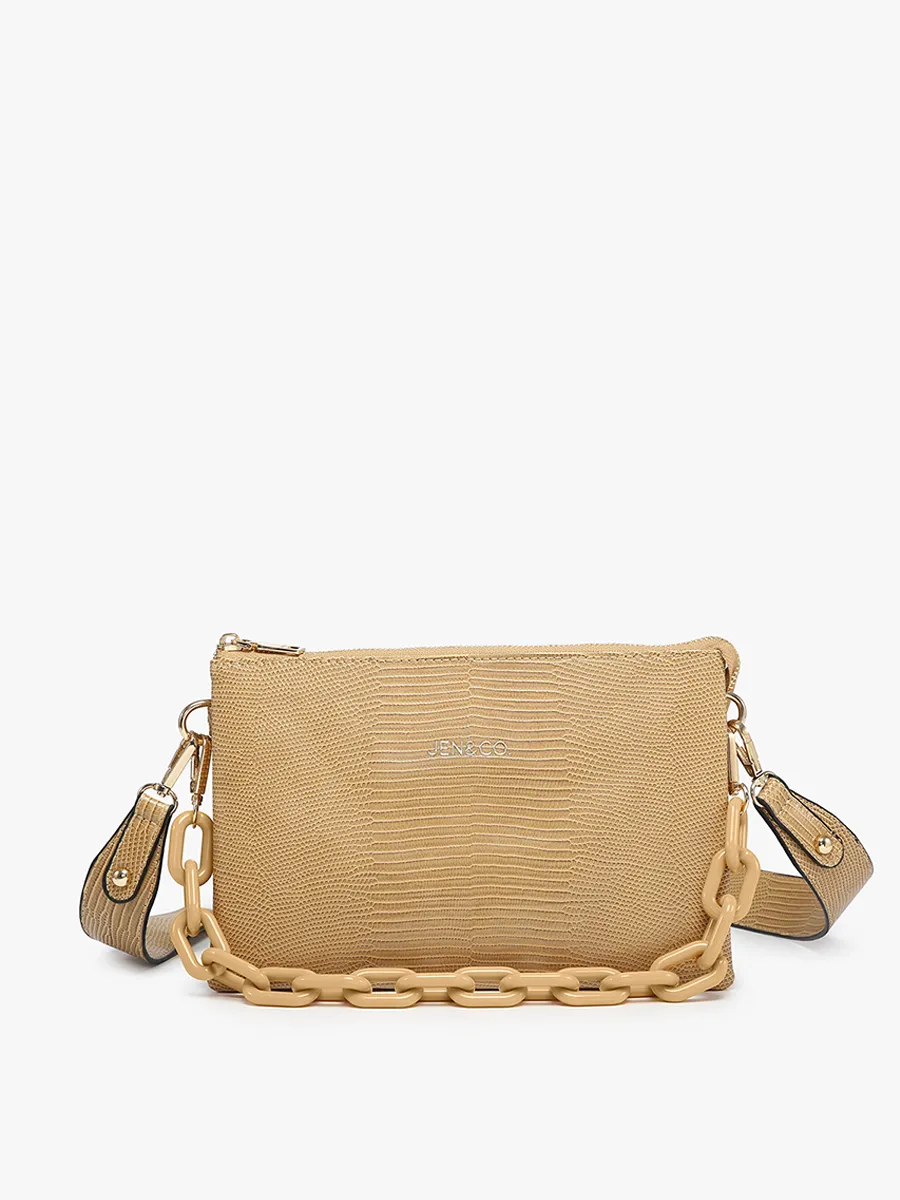Izzy Vegan Lizard Crossbody
