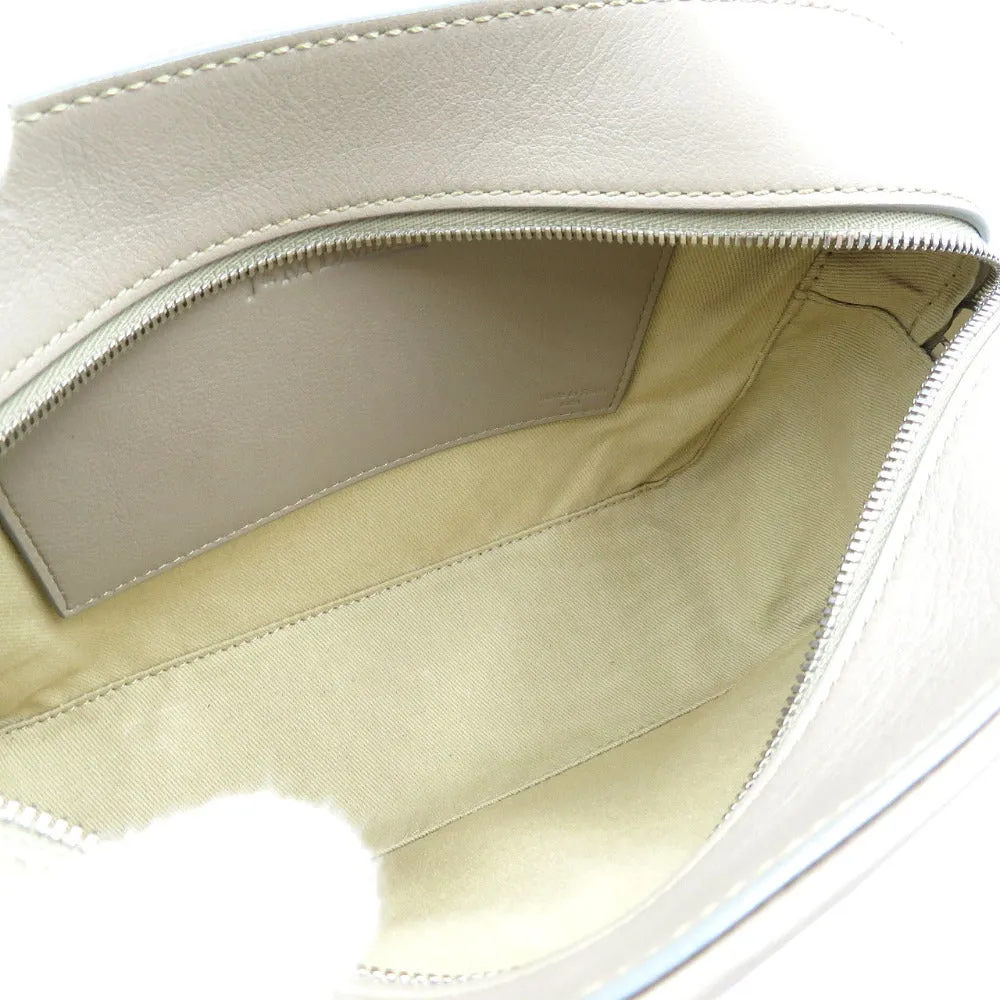 J&M Davidson Shoulder Bag leather pink beige Women Used