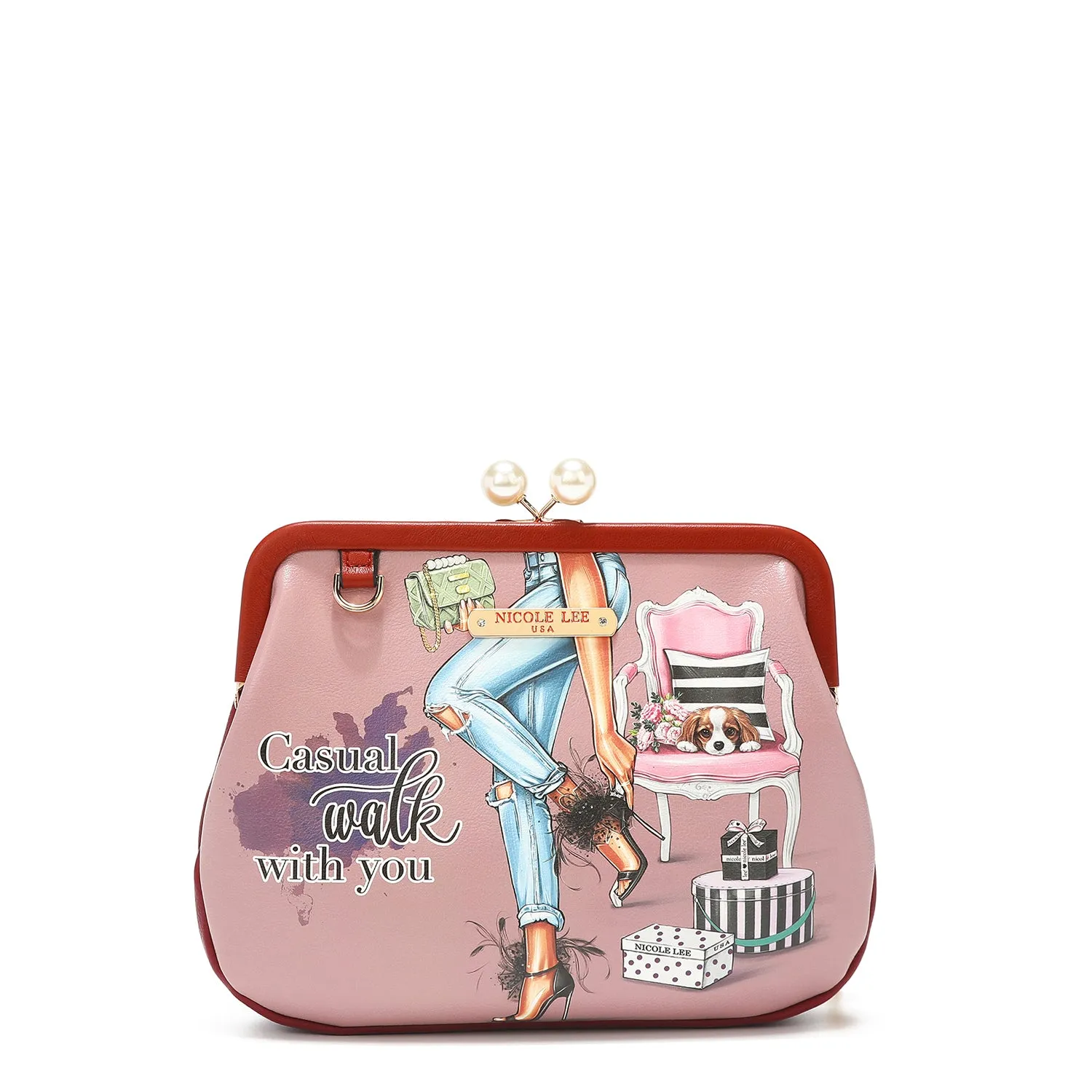 KISS LOCK MESSENGER CROSSBODY