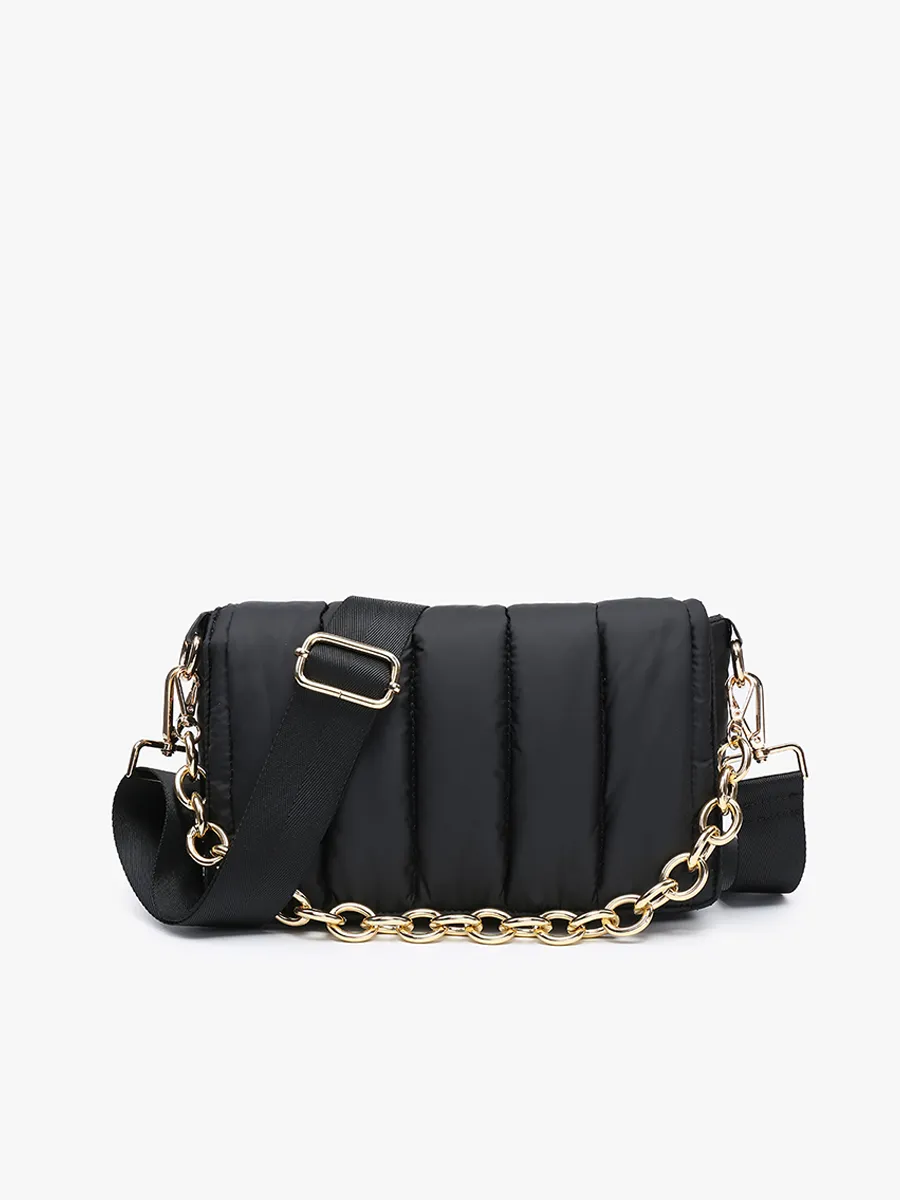 Lala Vegan Quilted Chain Crossbody