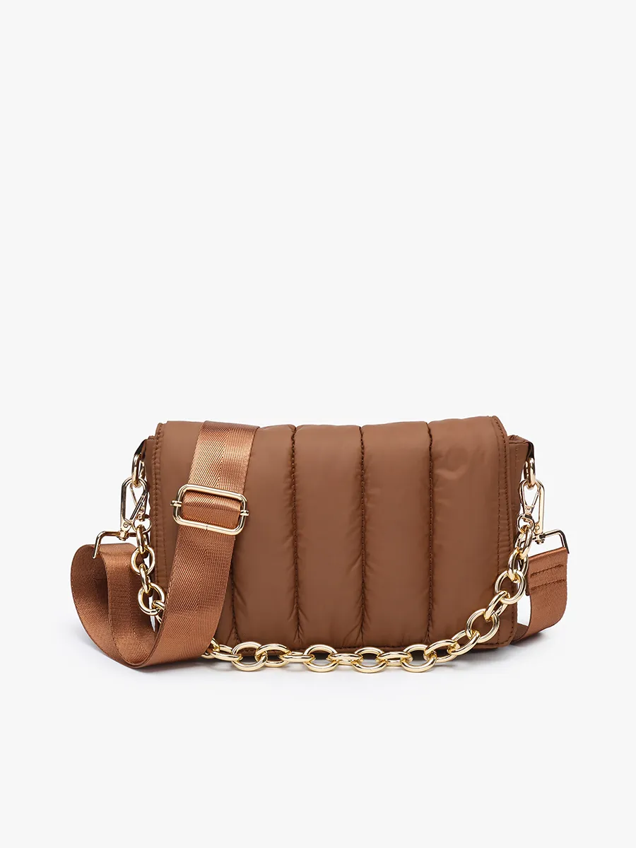 Lala Vegan Quilted Chain Crossbody