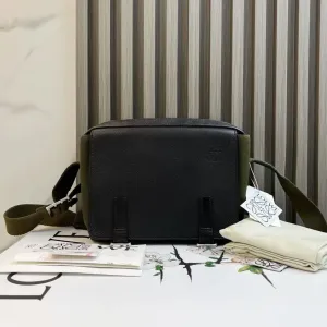 Loewe Black Leather Shoulder Bag - Preloved