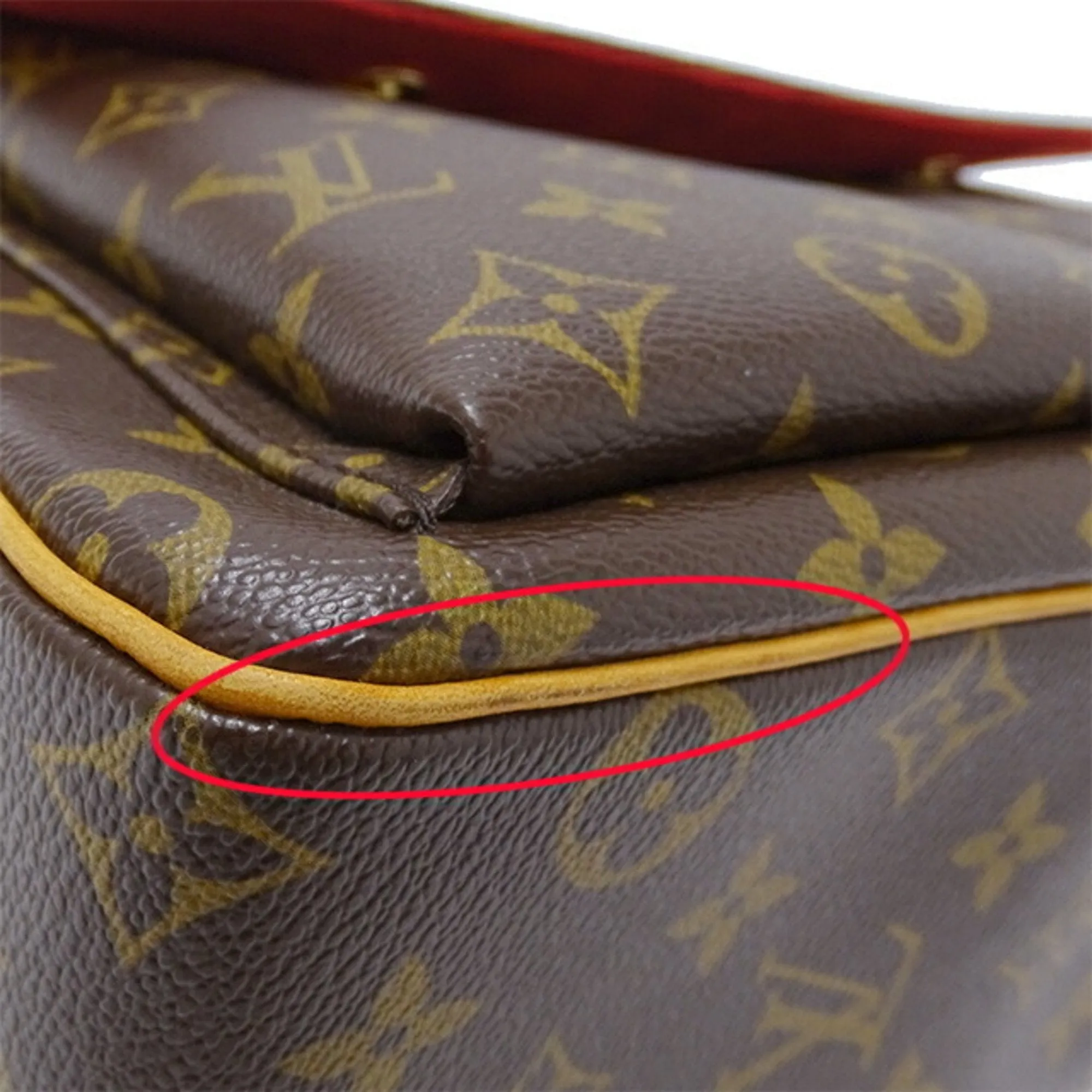 LOUIS VUITTON Bag Monogram Women's Shoulder Vivacite GM Brown 51163