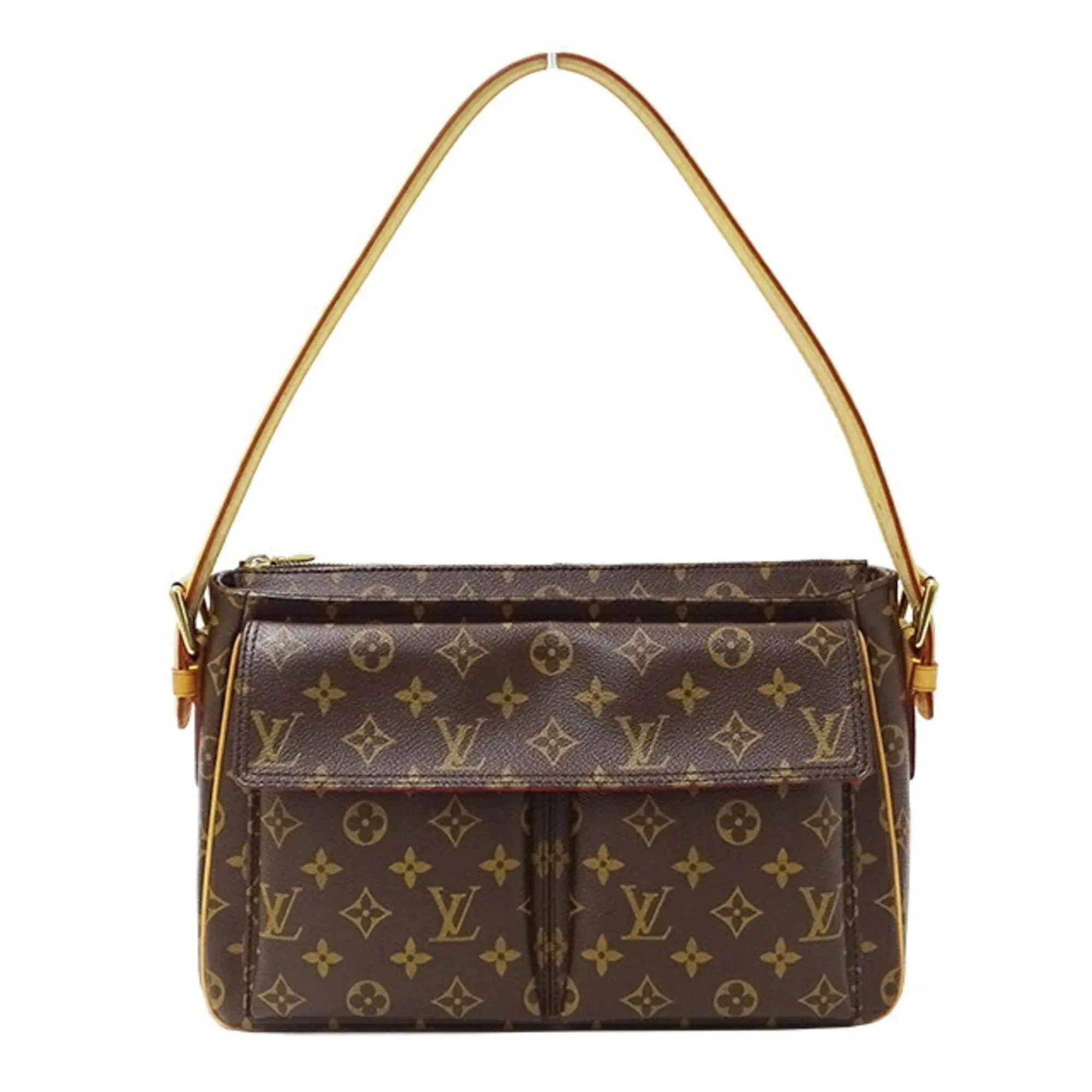 LOUIS VUITTON Bag Monogram Women's Shoulder Vivacite GM Brown 51163