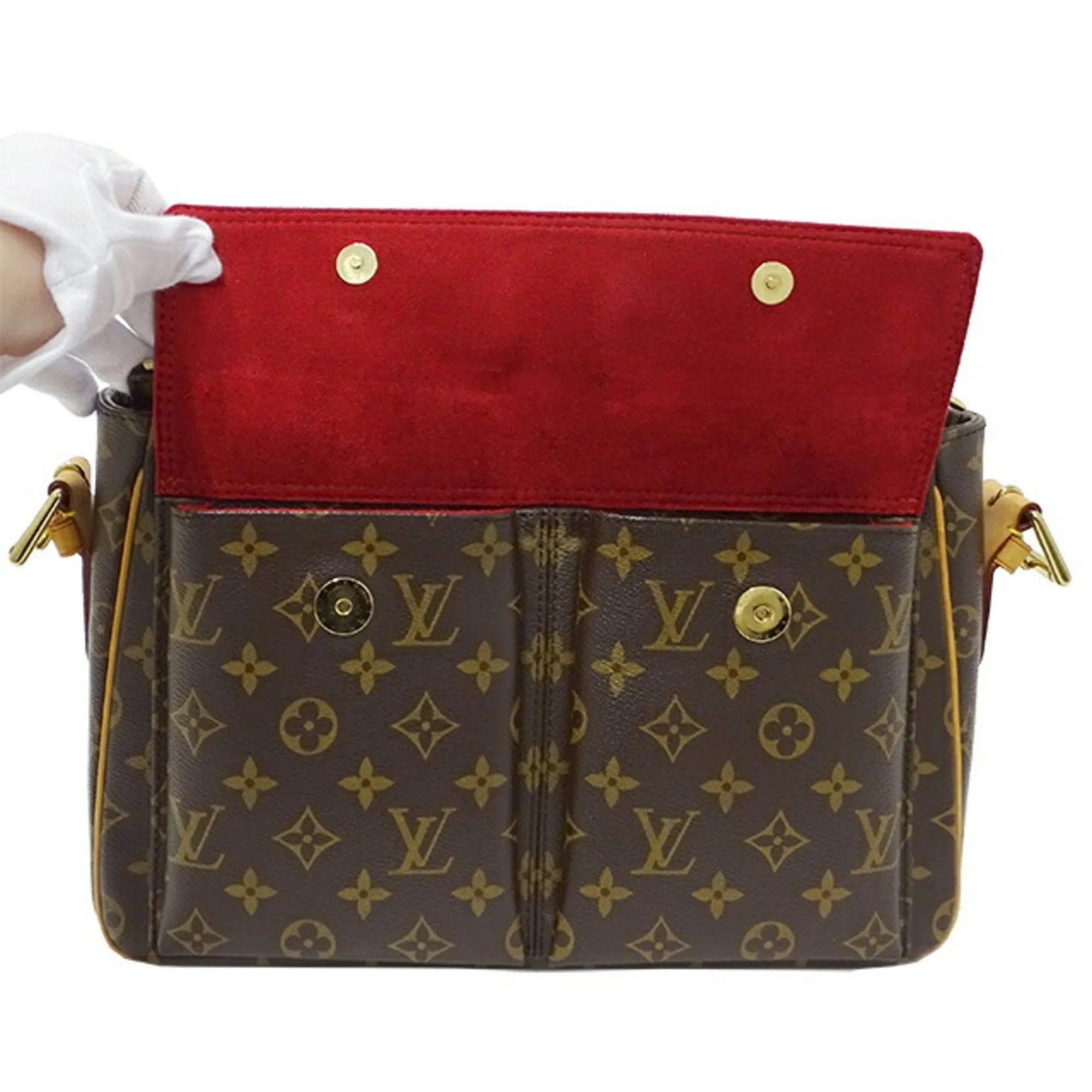 LOUIS VUITTON Bag Monogram Women's Shoulder Vivacite GM Brown 51163