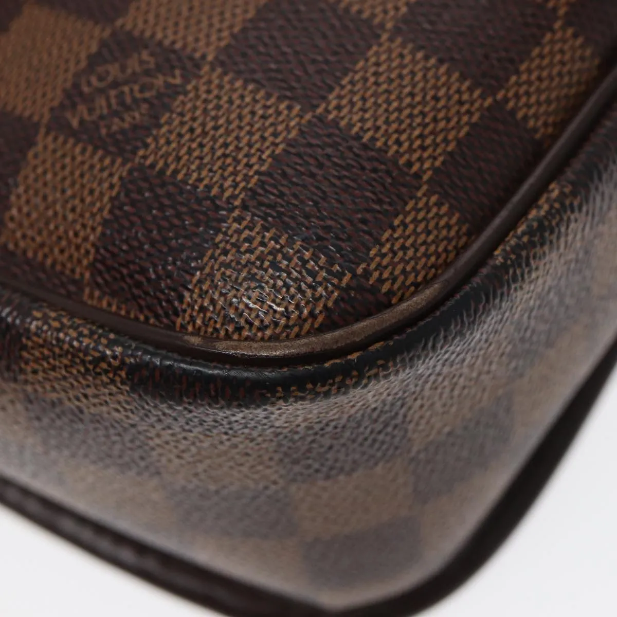 LOUIS VUITTON Damier Ebene Sologne Shoulder Bag N48079 LV Auth 86140