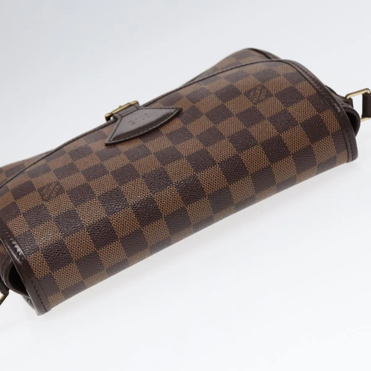 LOUIS VUITTON Damier Ebene Sologne Shoulder Bag N48079 LV Auth 86140