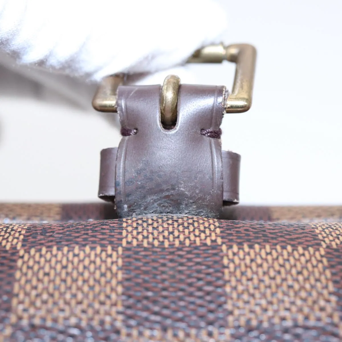 LOUIS VUITTON Damier Ebene Sologne Shoulder Bag N48079 LV Auth 86140