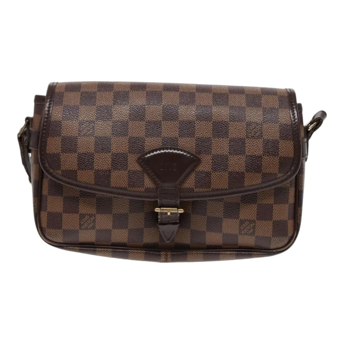 LOUIS VUITTON Damier Ebene Sologne Shoulder Bag N48079 LV Auth 86140