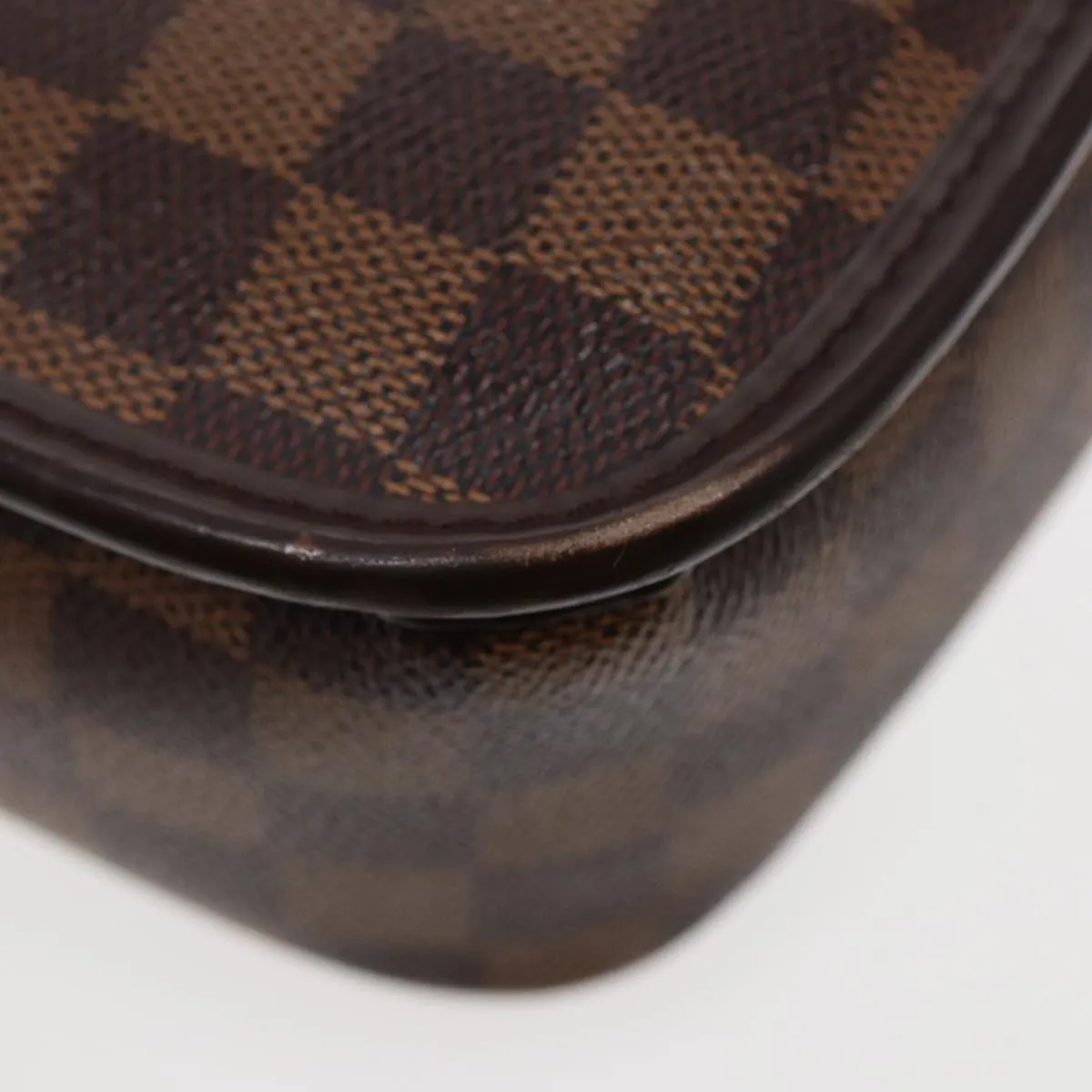 LOUIS VUITTON Damier Ebene Sologne Shoulder Bag N48079 LV Auth 86140