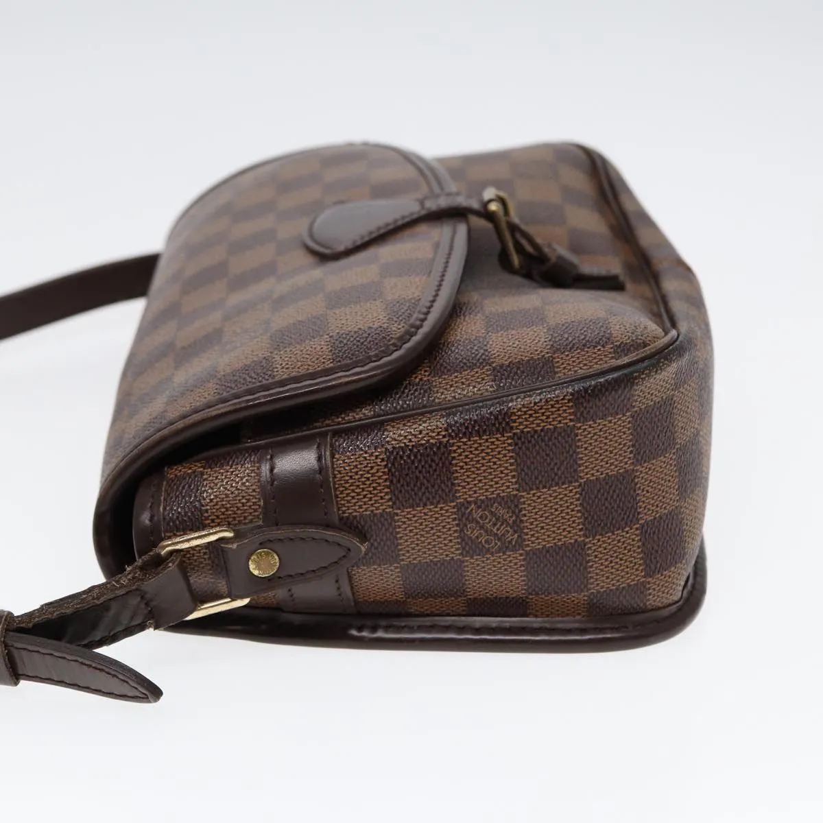 LOUIS VUITTON Damier Ebene Sologne Shoulder Bag N48079 LV Auth 86140