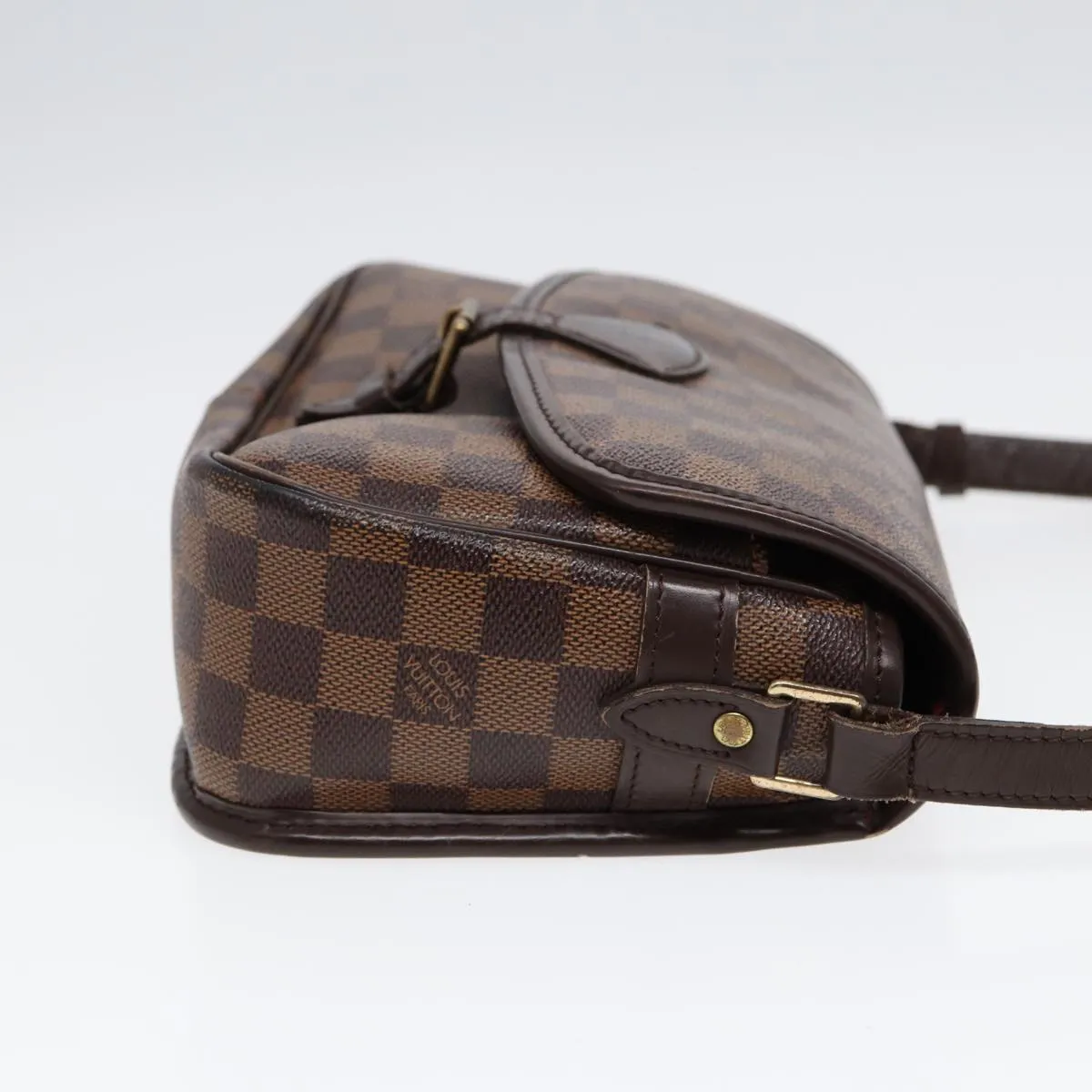 LOUIS VUITTON Damier Ebene Sologne Shoulder Bag N48079 LV Auth 86140