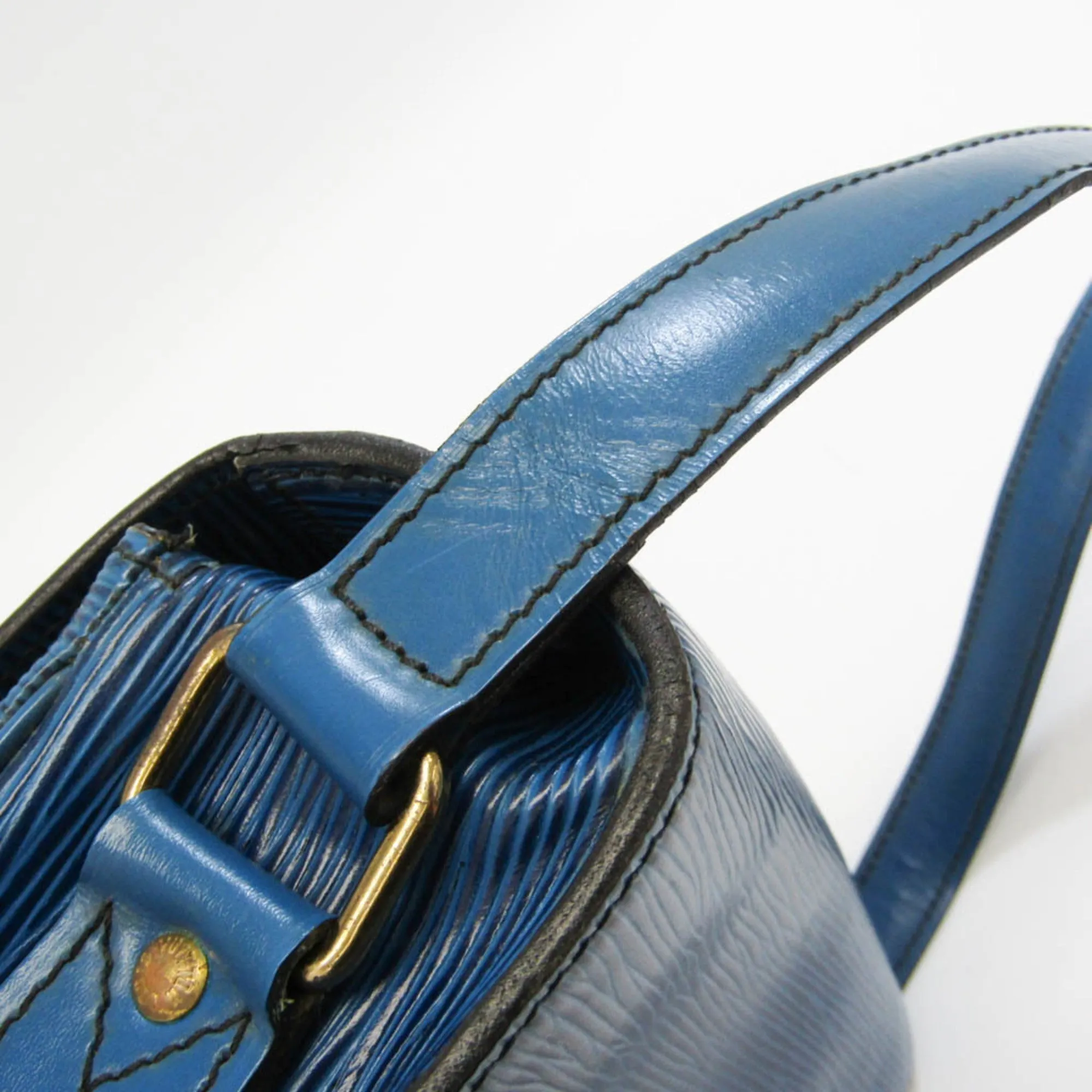 LOUIS VUITTON Epi Cartouchiere M52245 Women's Shoulder Bag Toledo Blue