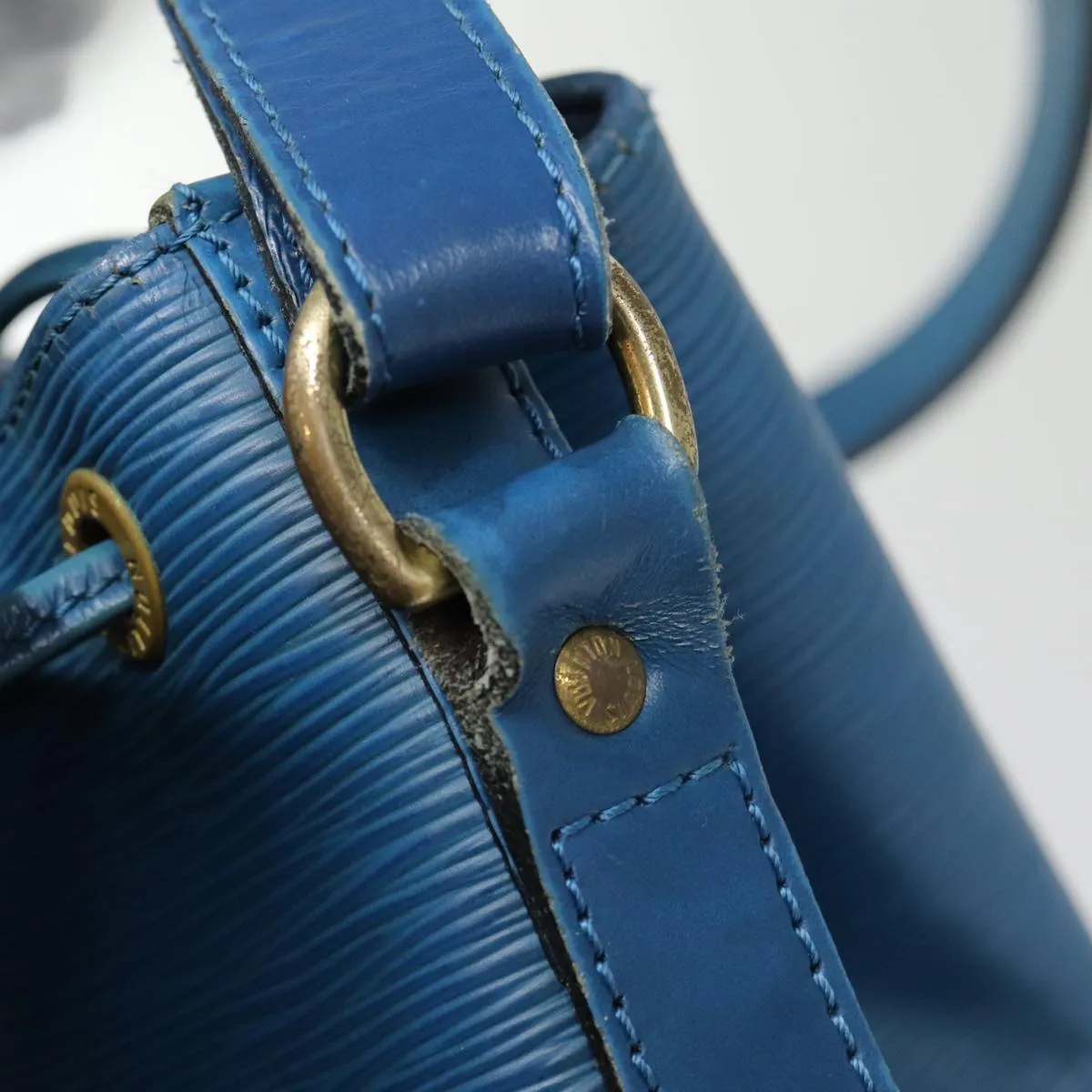 LOUIS VUITTON Epi Noe Shoulder Bag Toledo Blue M44005 LV Auth 87510