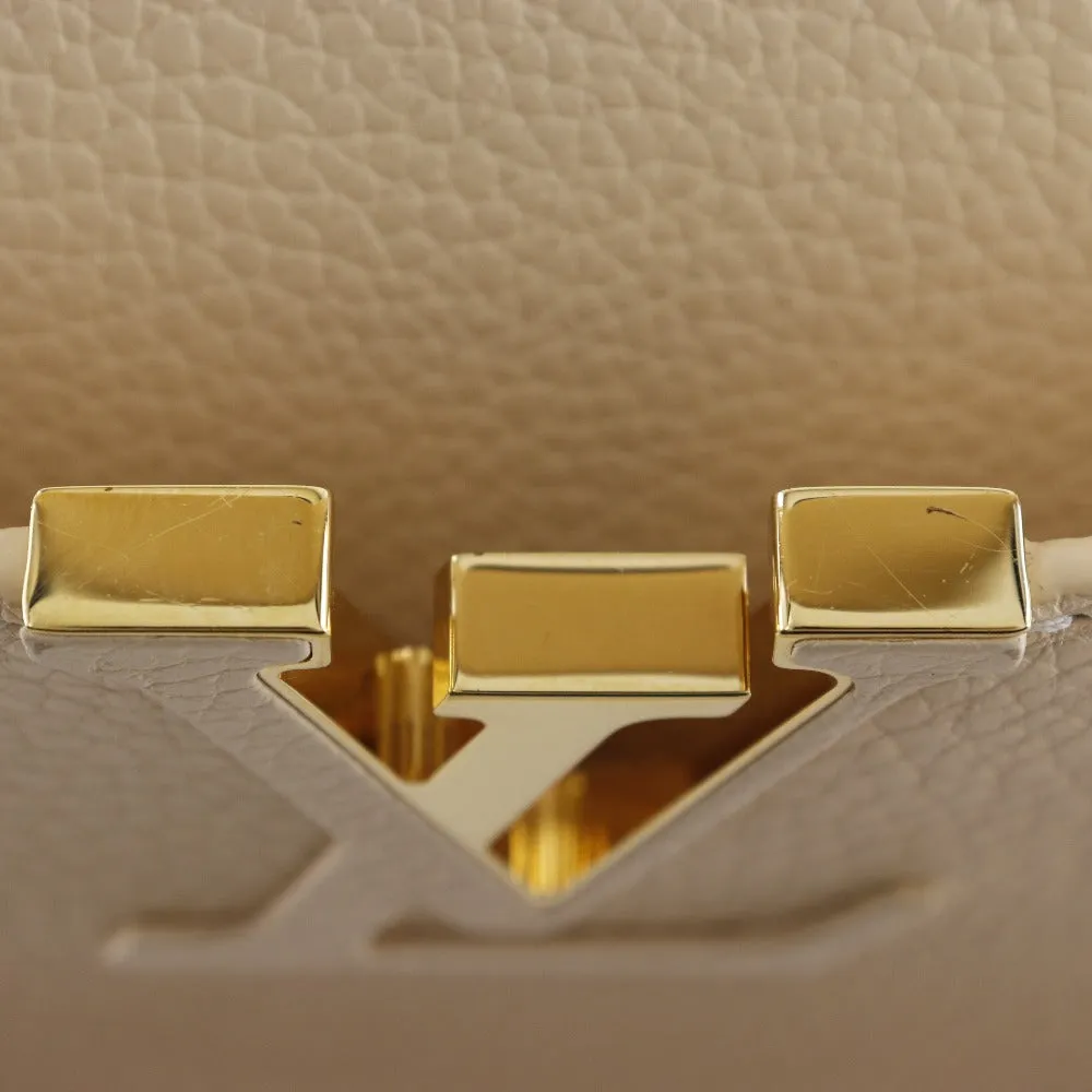LOUIS VUITTON Handbag M53250 Taurillon Clemence Leather beige gradation 2WAYShoulder Capusine PM