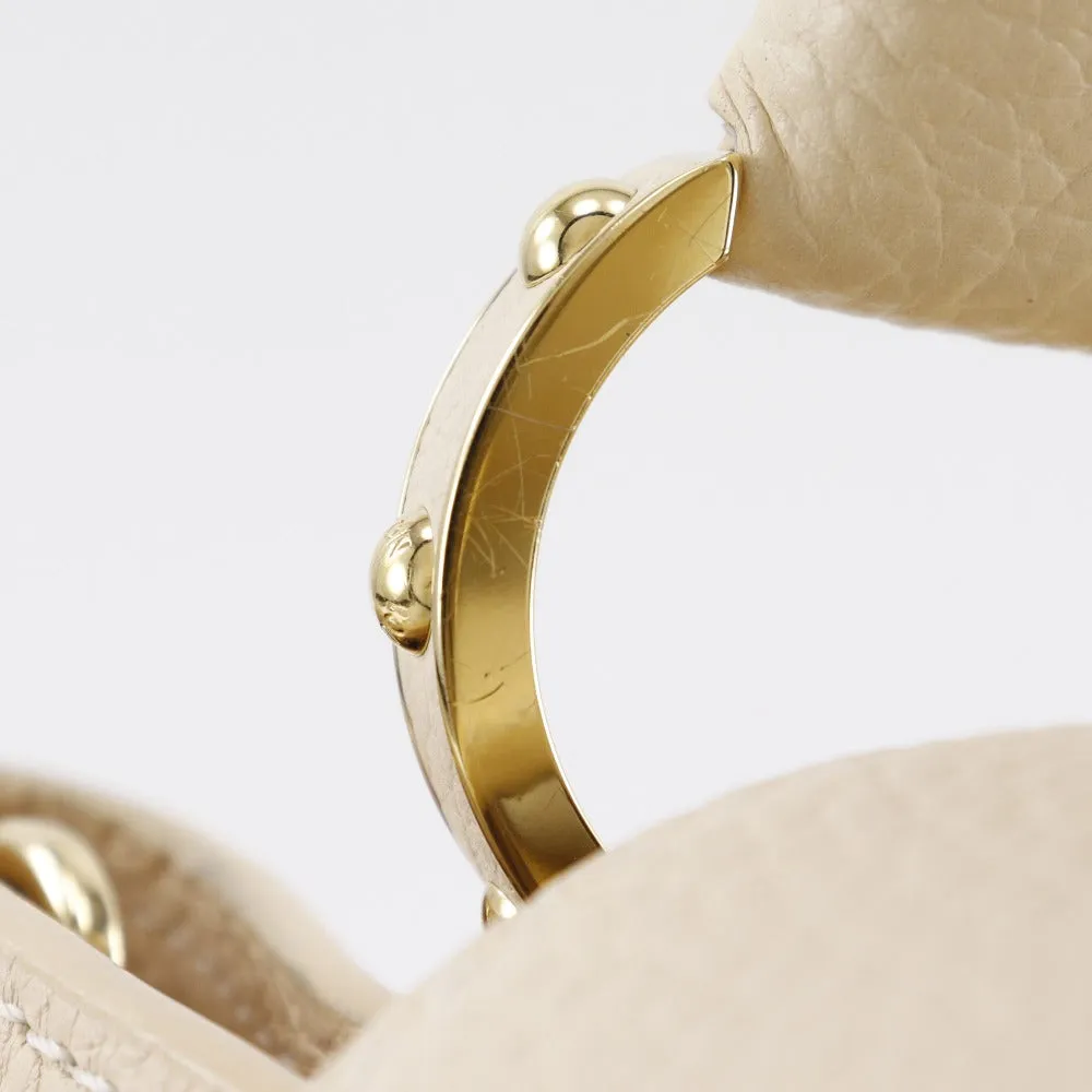 LOUIS VUITTON Handbag M53250 Taurillon Clemence Leather beige gradation 2WAYShoulder Capusine PM