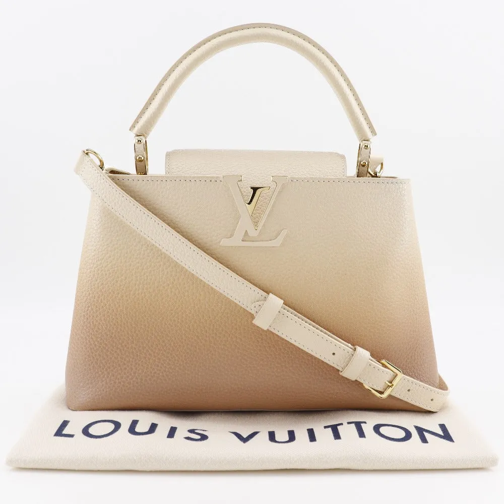 LOUIS VUITTON Handbag M53250 Taurillon Clemence Leather beige gradation 2WAYShoulder Capusine PM