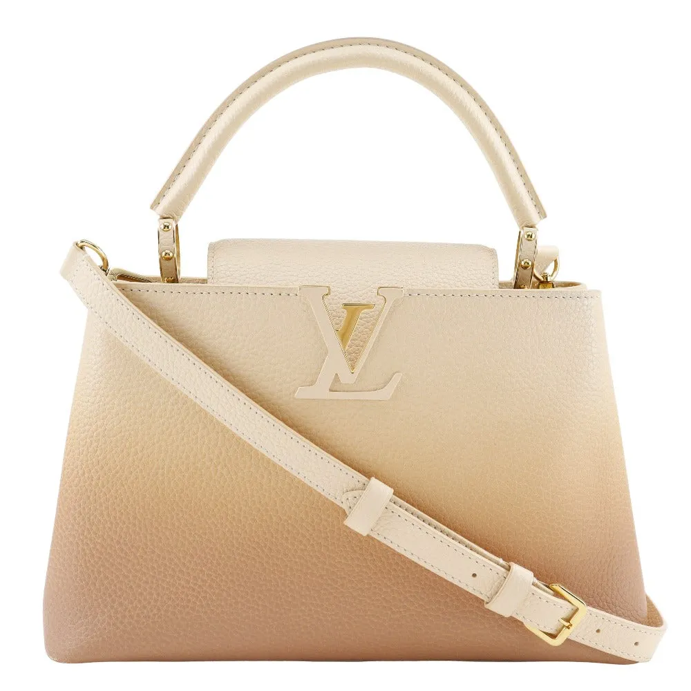 LOUIS VUITTON Handbag M53250 Taurillon Clemence Leather beige gradation 2WAYShoulder Capusine PM
